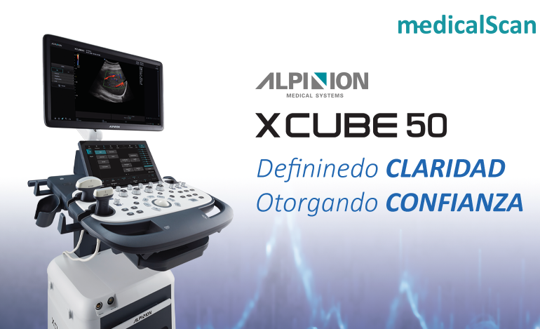 banner ALPINION X-CUBE 50 definiendo claridad, otorgando confianza